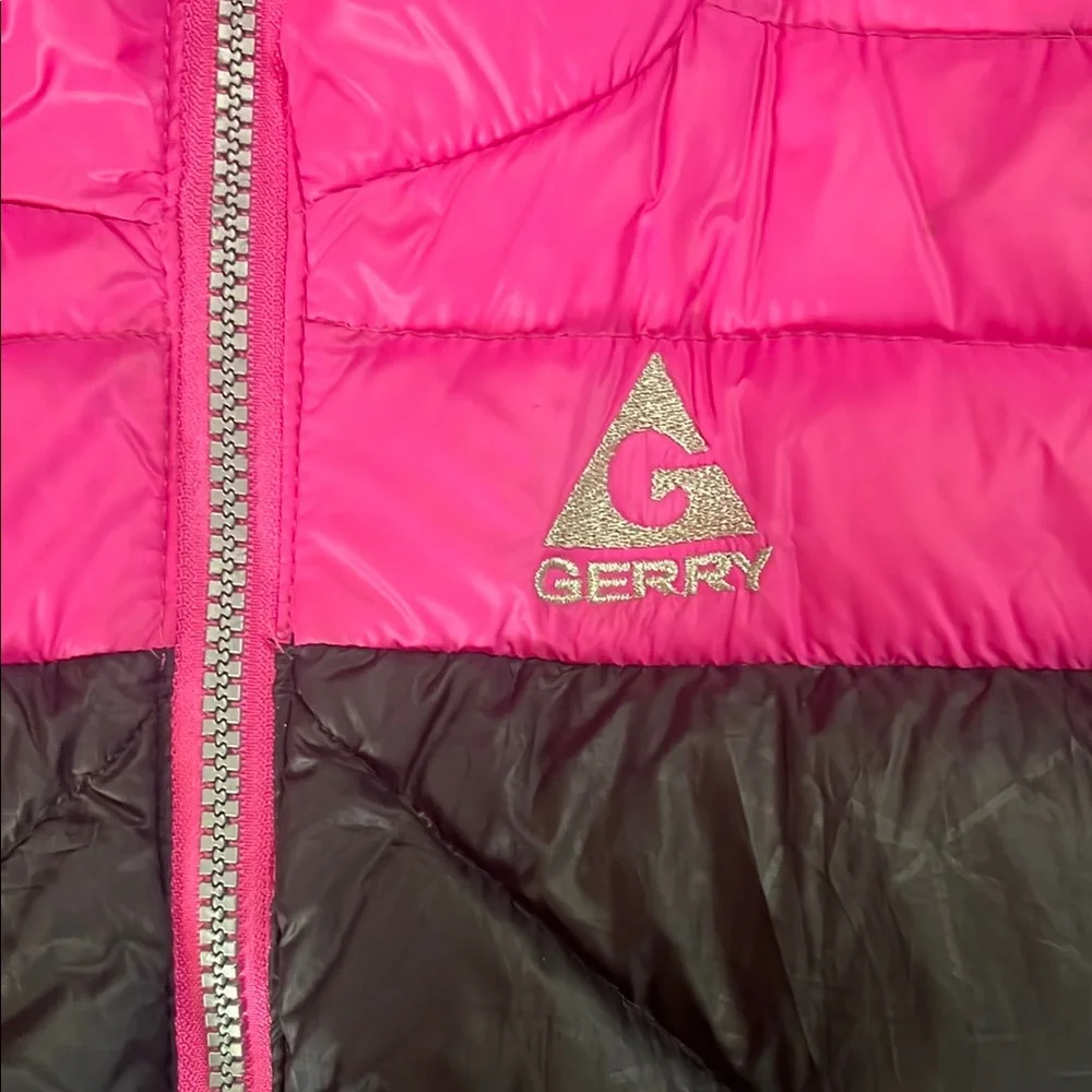 Gerry Pink and Black Puffer Jacket Size 14 Lightweight - Picture 3 of 8